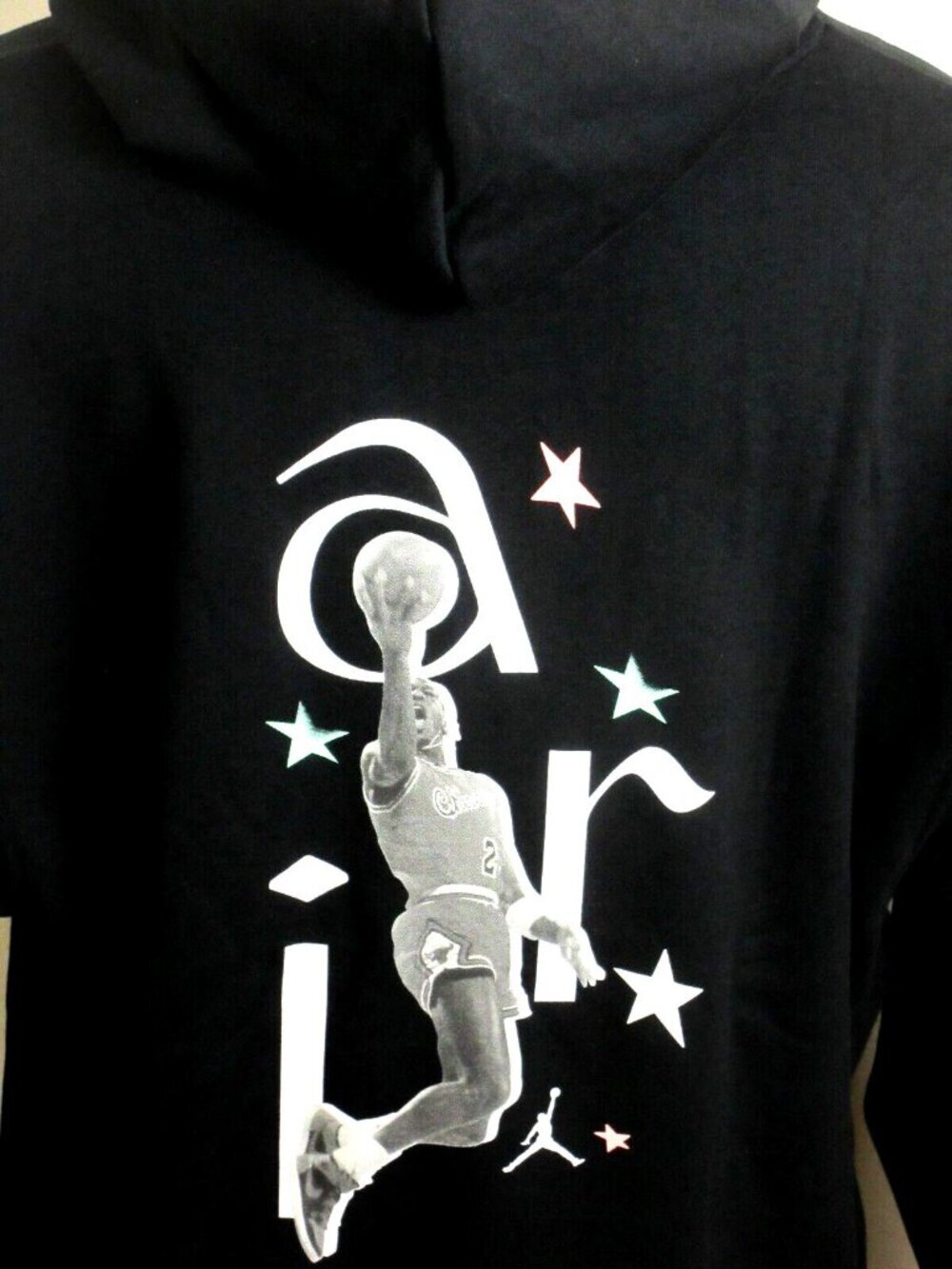 Men's Jordan Sport DNA PO Graphic Print Hoodie Sweatshirt Black White Size XL - Picture 4 of 6